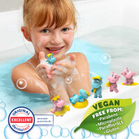 CRAZE Inkee Überraschungs-Badekugel Hippo