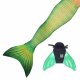 Coda Sirena Lime Rickey XL con monopinna verde e coda